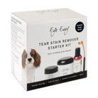 Eye Envy Tear Stain Remover Starter Kit packaging with a dog illustration on a white background