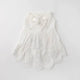 white Tiered Eyelet Dog Dress with Cooling Effect