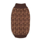 fab dog brown fendi inspired luxe sweater back view