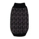 fab dog grey and black fendi inspired luxe sweater back view