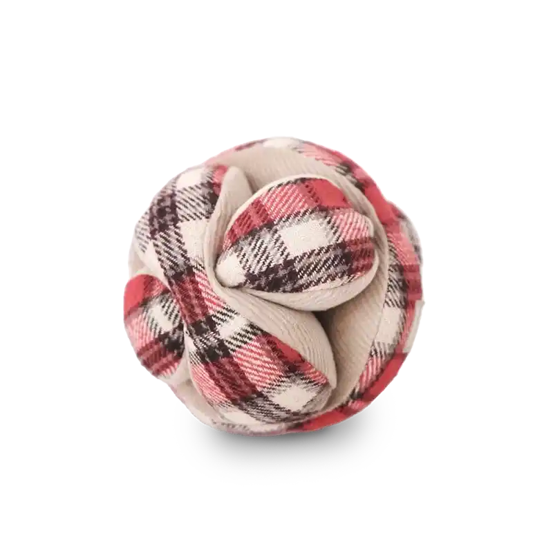 Red Plaid Flannel Snuffle Ball