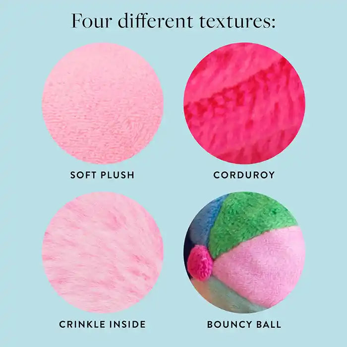 showing different textures of float mingo toy