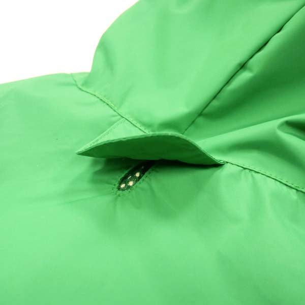 frog raincoat closeup leash hole