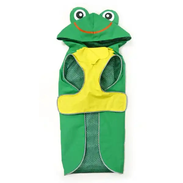 frog raincoat underside