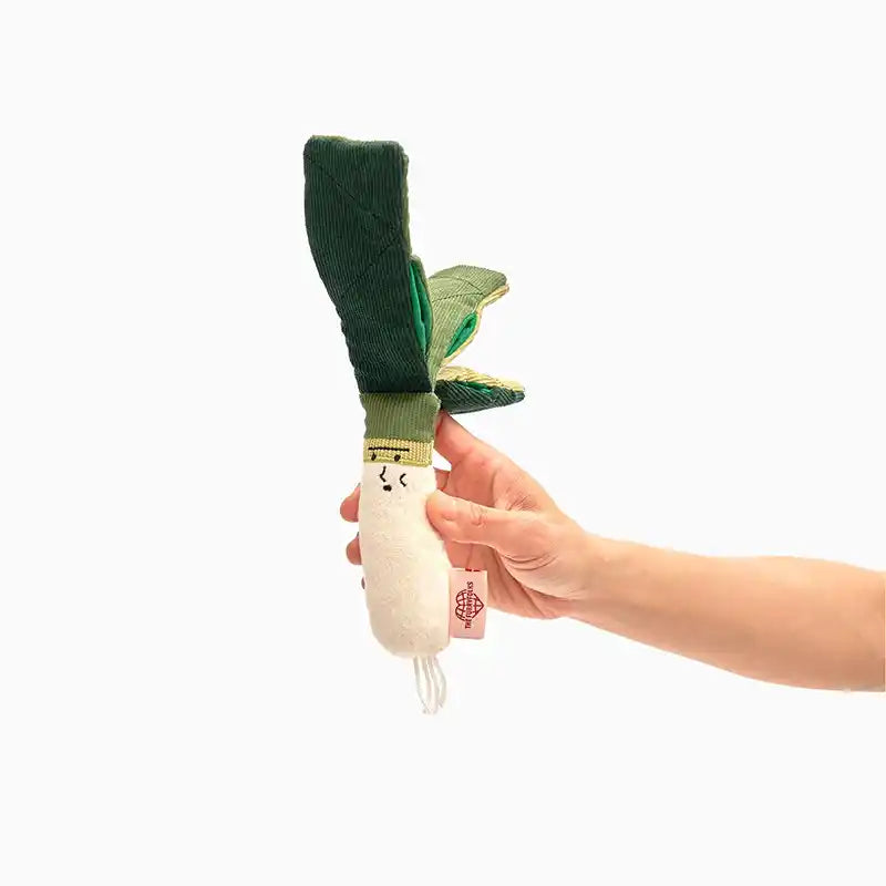 green onion nosework dog toy