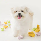 jelly bears squeaky latex dog toys styled with maltese