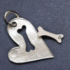 heart and bone whisker link in sterling silver