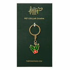 foggy dog holly dog collar charm 