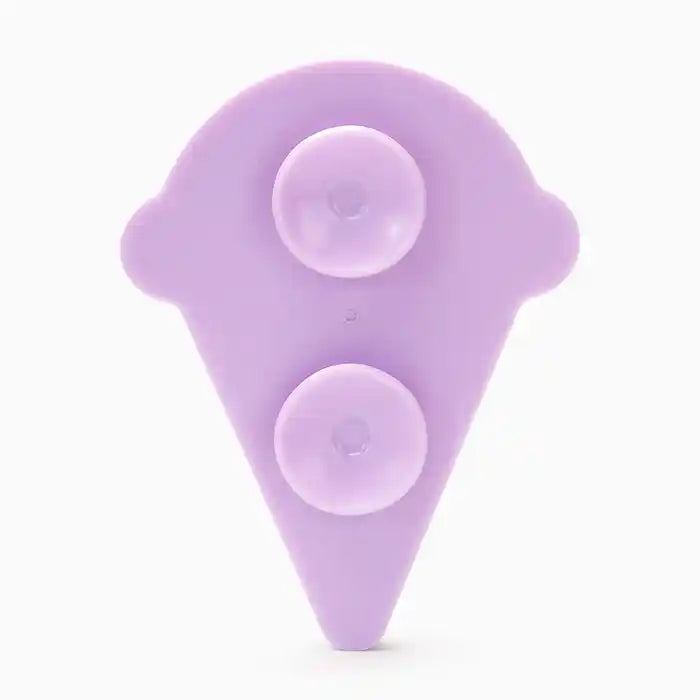 suction cups on back of  ice cream shaped dog lick mat