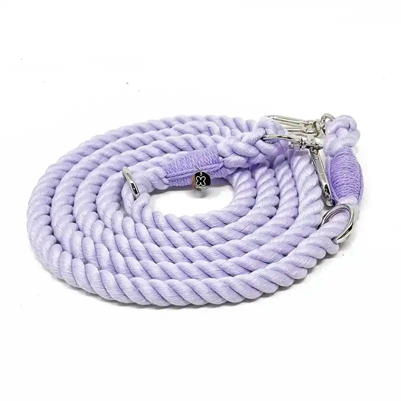 MiAmore Hands-Free Multi-functional Rope Dog Leash - lavender