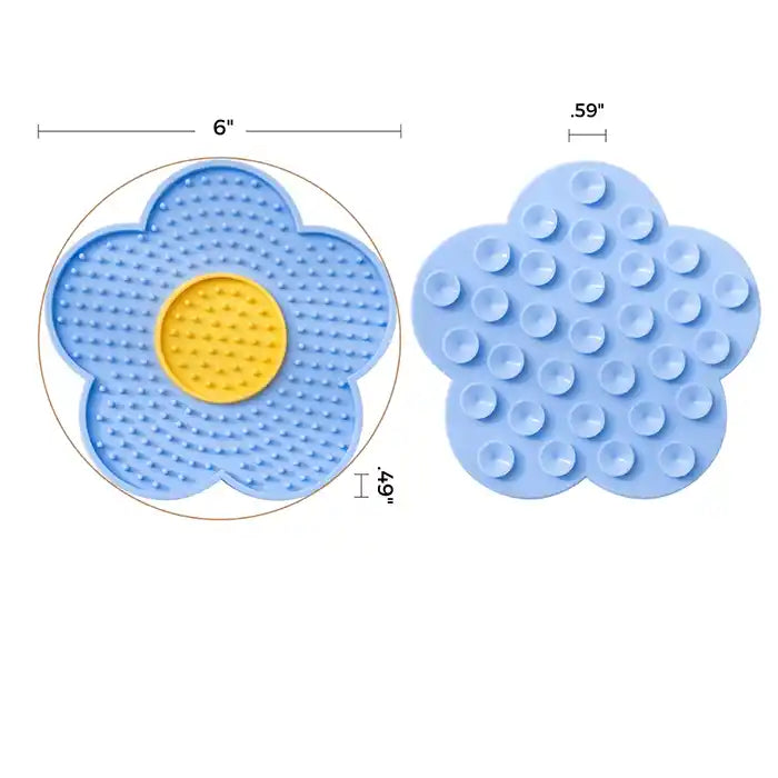 flower lick mat dimensions