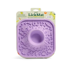 Purple woof dog lick mat