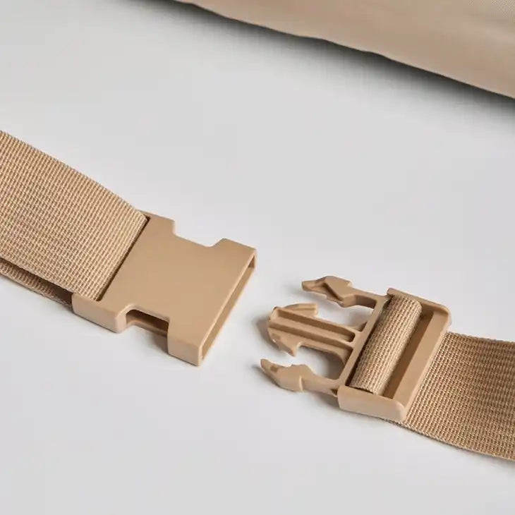 lola pet carrier and car seat closeup of buckle