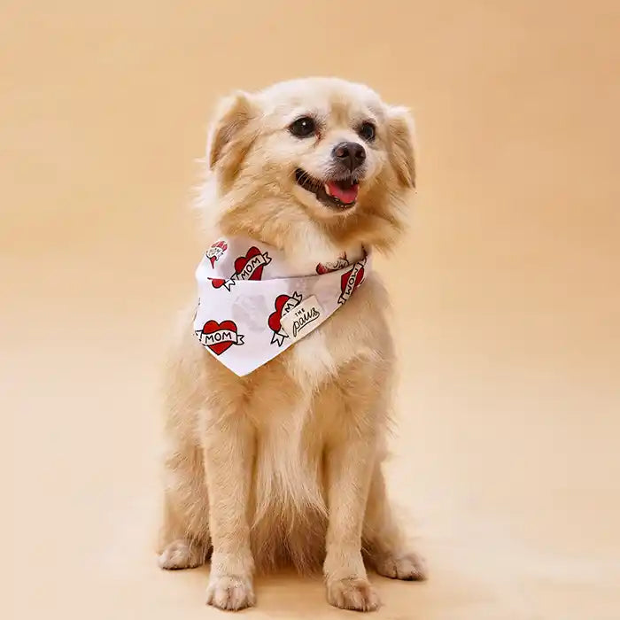 love mom dog bandana styled