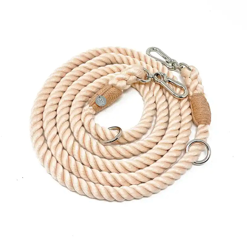 MiAmore Hands-Free Multi-functional Rope Dog Leash - nude