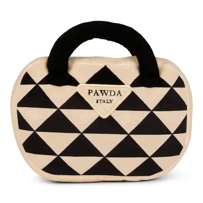 pawda dog toy purse front