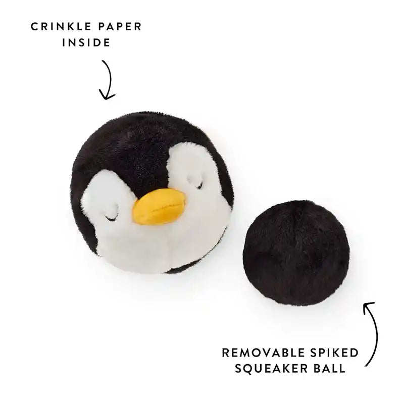 penguin ball dog toy info