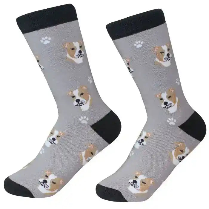 Socks with Pit Bull faces