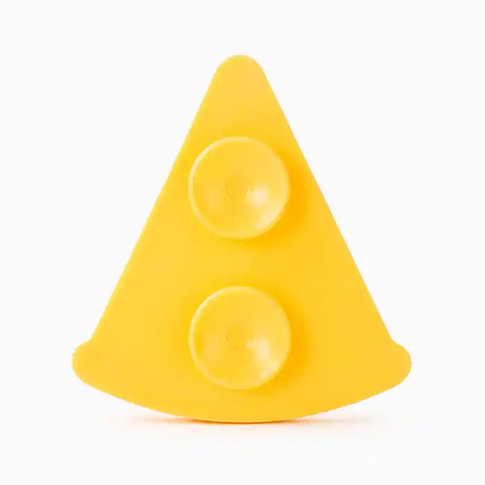 back of pizza lick mat for pets with suction cups