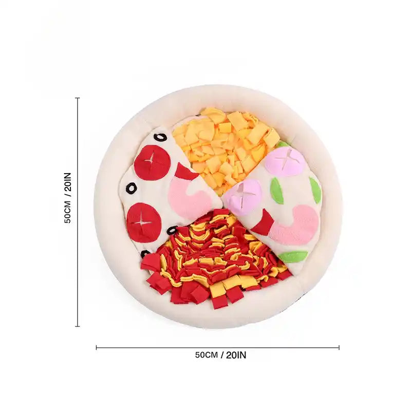 pizza snuffle mat dimensions