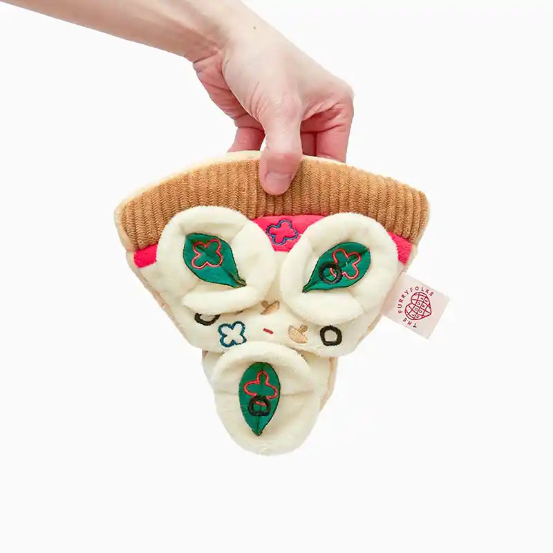 pizza slice dog snuffle toy