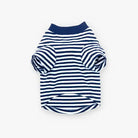 underside of navy polo striped big pony logo dog crewneck shirt