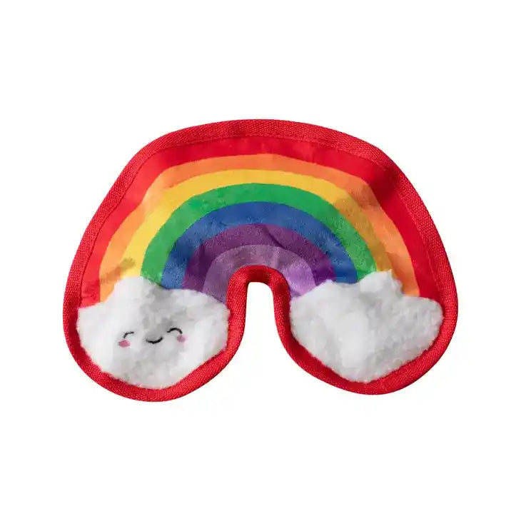 durable rainbow dog toy