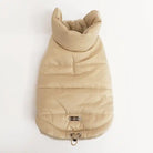 back view of tan sherpa dog jacket