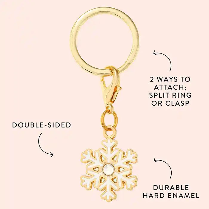 snowflake dog collar charm info