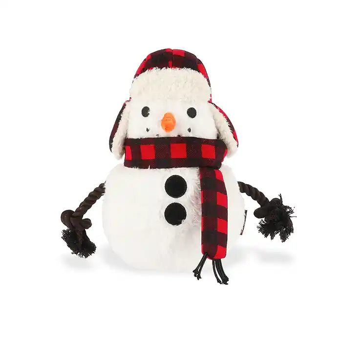 snowman dog toy