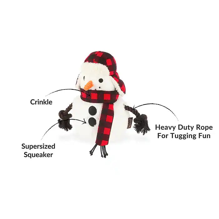 snowman dog toy info