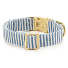 back side of lake blue stripe collar