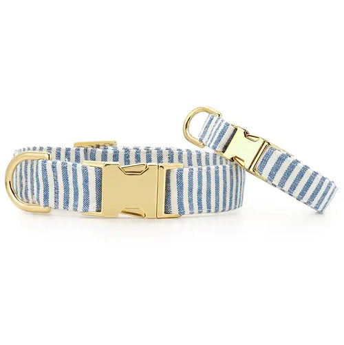 lake blue stripe collar