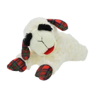 lamb chop tartan plaid holiday dog toy 