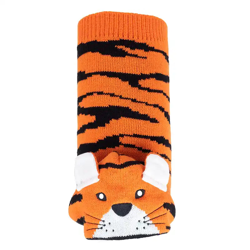 Orange dog sweater hoddie fashioned to be a tiger