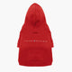 Tommy Hilfiger red dog hoodie with hood and back logo