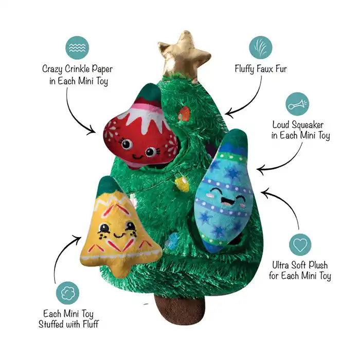 christmas tree burrow dog toy  diagram