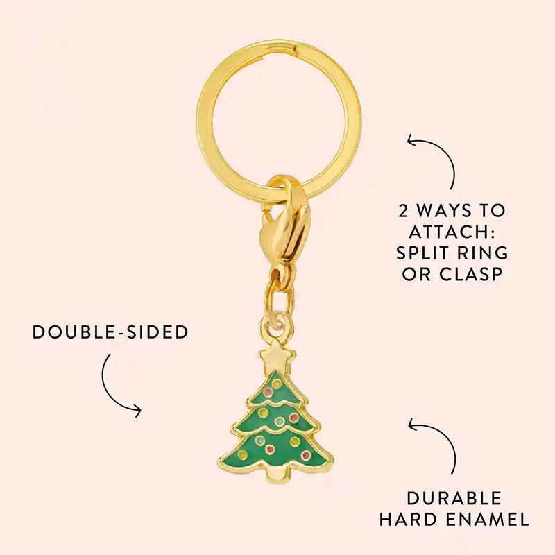 Christmas Tree Dog Collar Charm Info