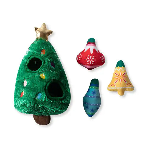 christmas tree burrow dog toy 