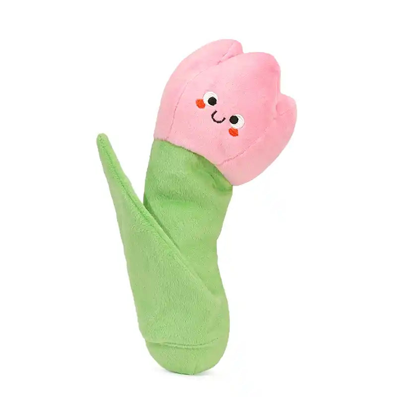 tulip dog toy bent