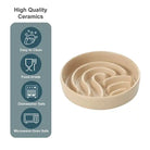 benefits of wave slow feeder ceramic pet bowl