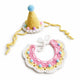 Crochet Pet Birthday Hat & Bib Set