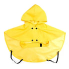 yellow poncho raincoat for dogs underside
