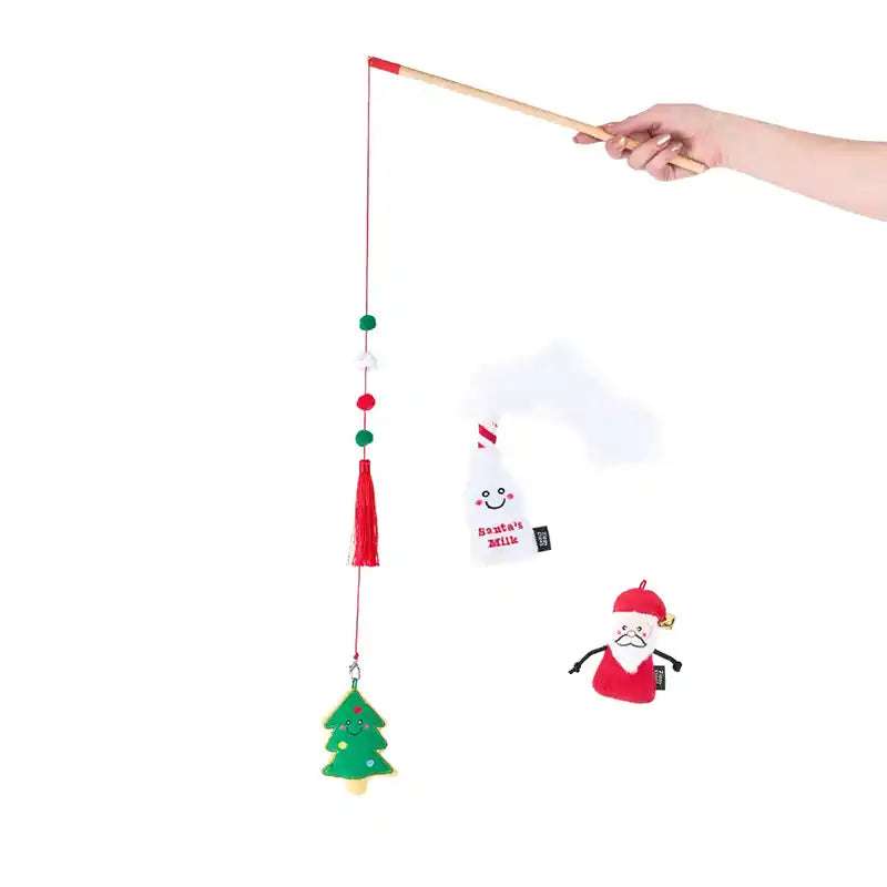 Christmas Cat Wand Toy