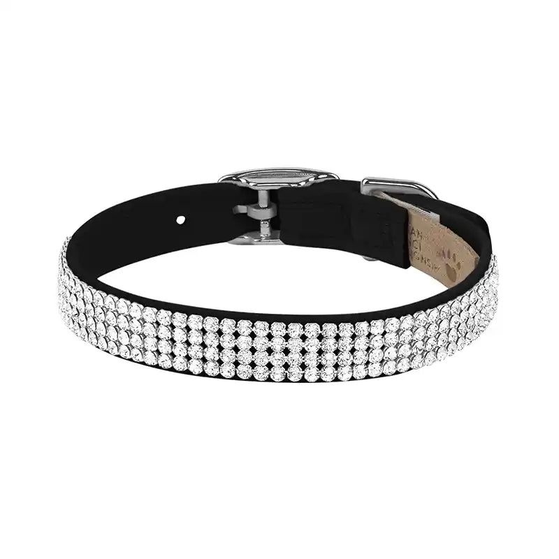 Susan Lanci 4 Row Swarovski Crystal Giltmore Pet Collar