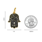 dog hamsa id tag