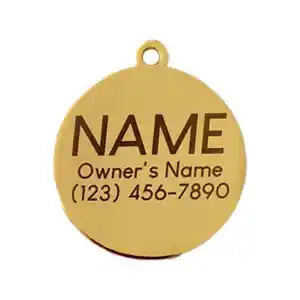 pet id engraving example