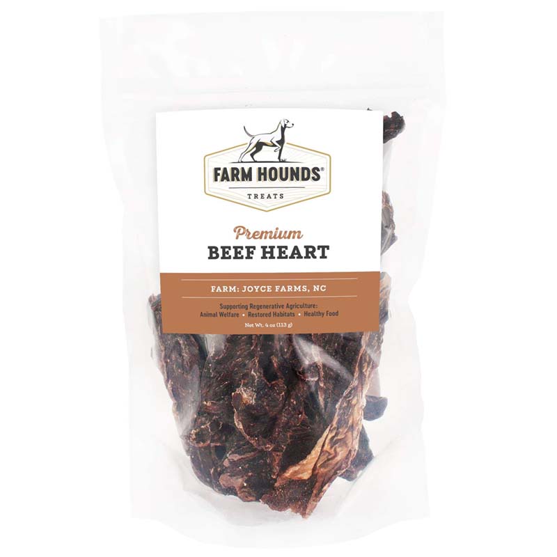 premium pasture raised beef heart dog chew treats 