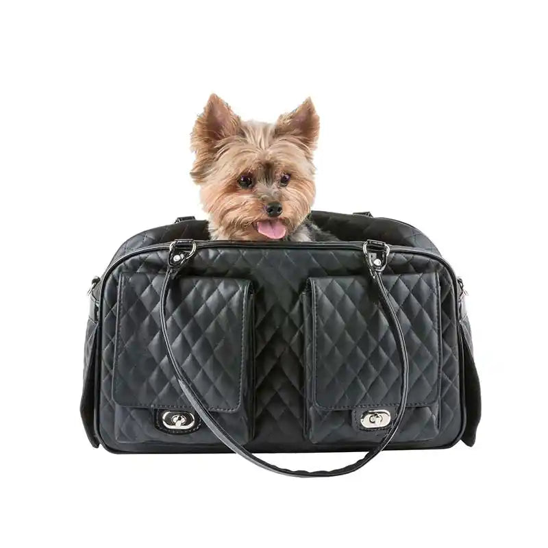 Rodeo Signature Quilted Travel Bag in Classic Black - D.O.G Pet Boutique