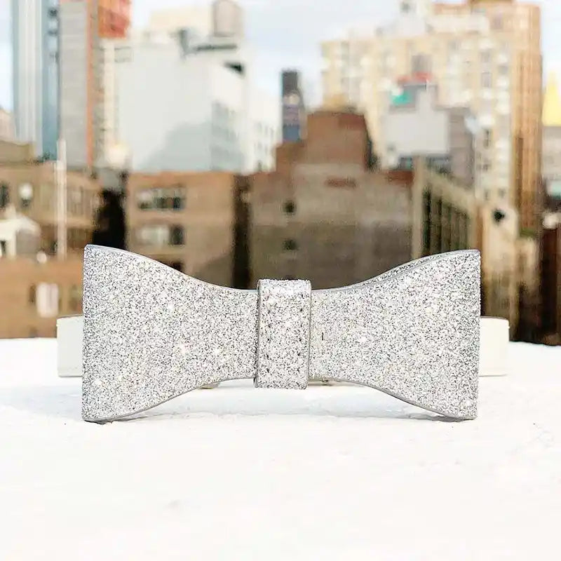 shaya david wedding dog collar bow